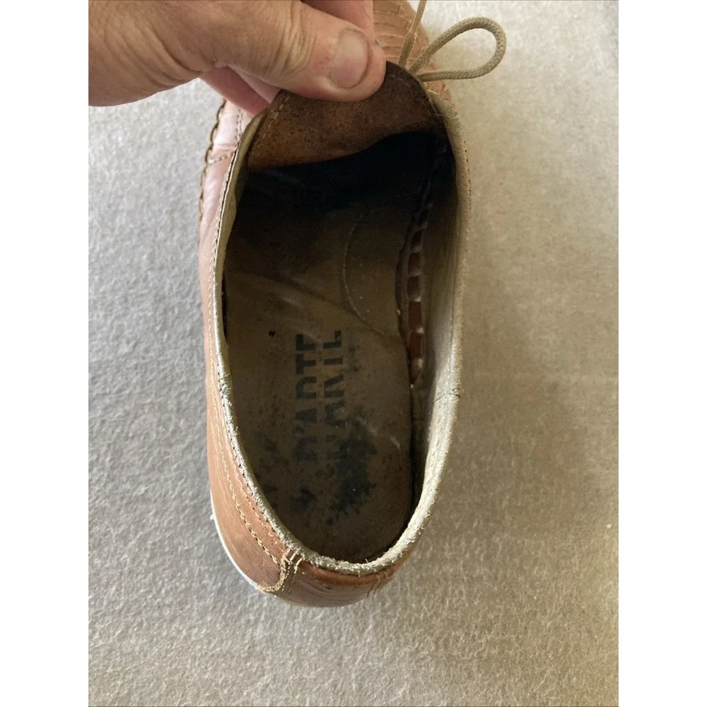 D'arte Huarache Artisanal Hand Made Leather‎ Shoe Sz 11 Lofer Authentic Sandals